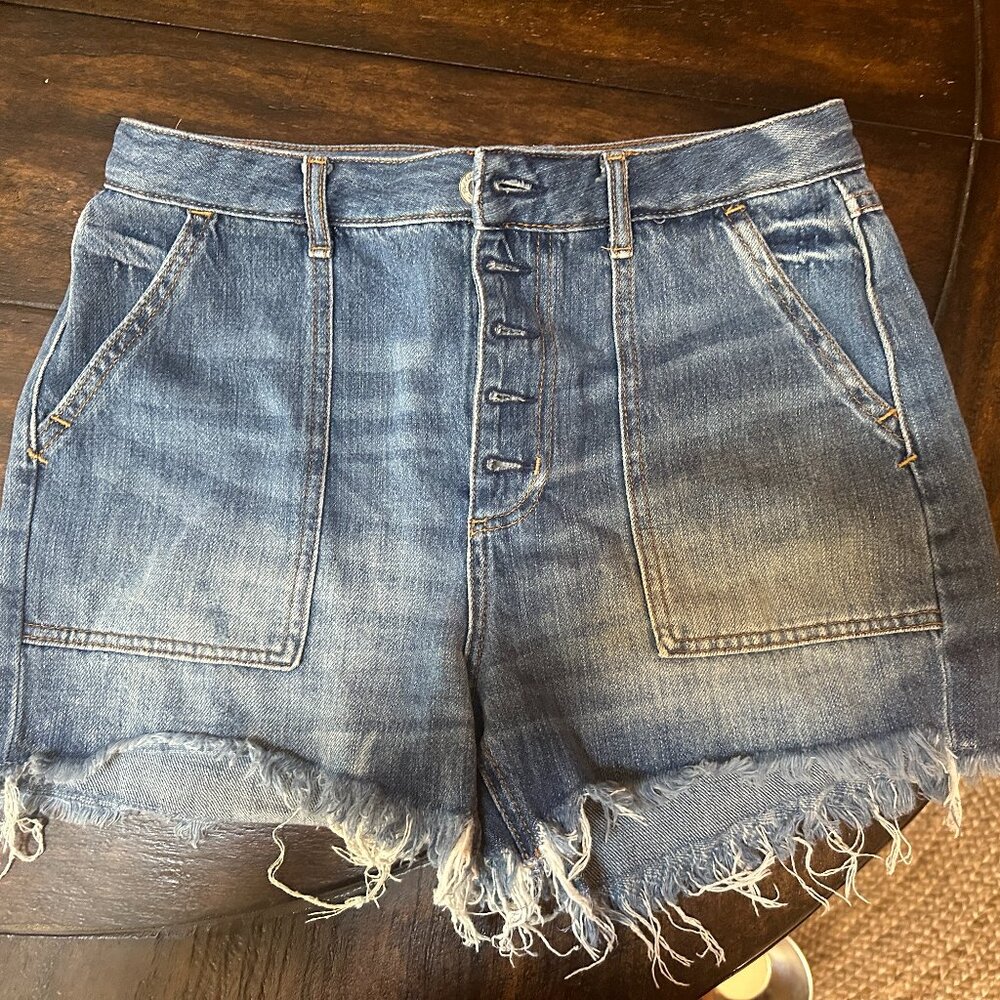 We the free free people button fly Jesse carpenter jean shorts size 29